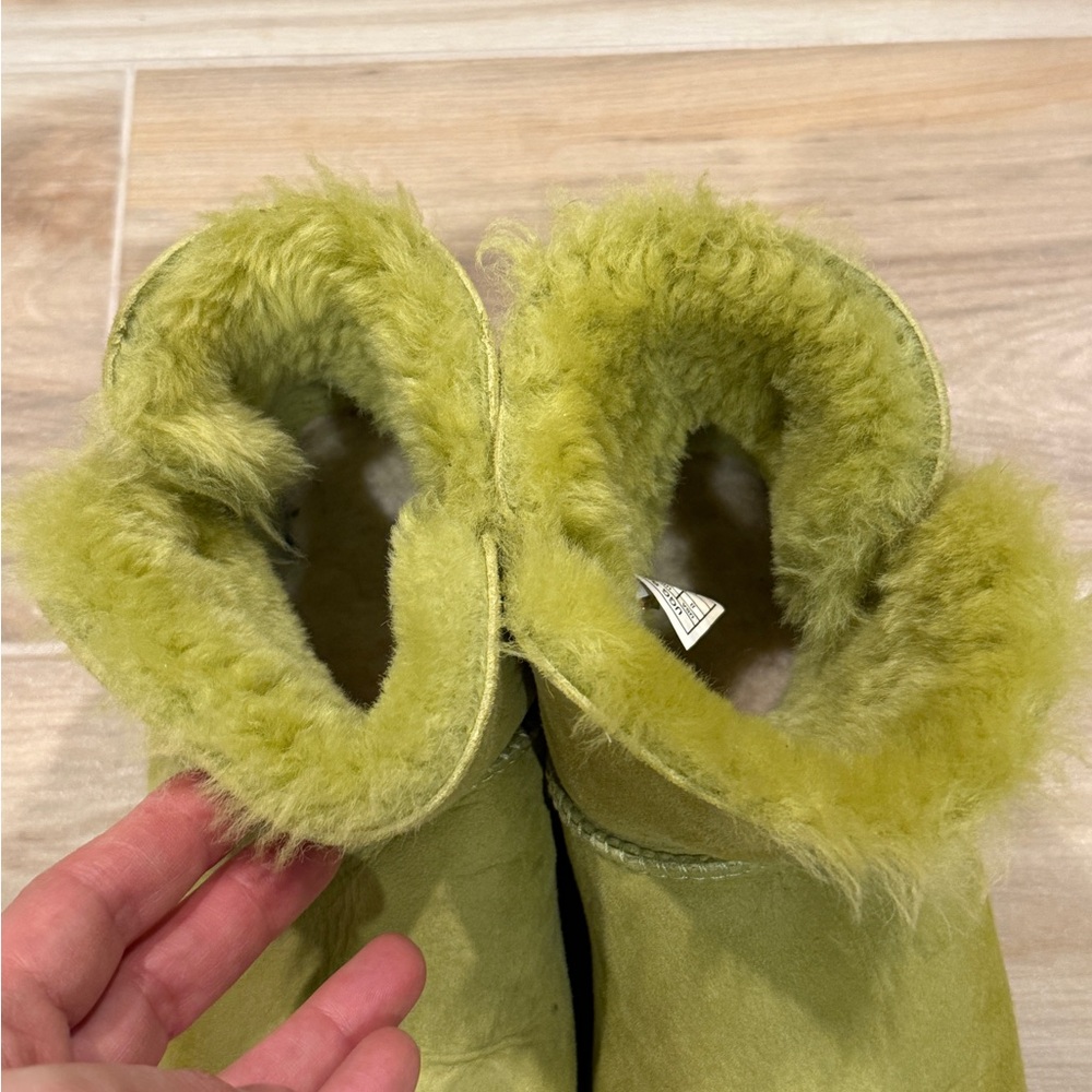Ugg Mini Bailey Button boots - Lime Green hard to… - image 10